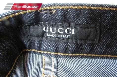 gucci jeans logo|Gucci made in italy jeans.